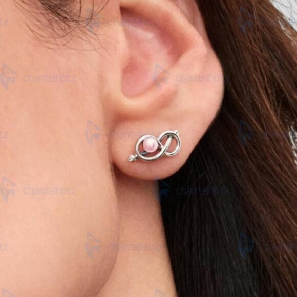 Pandora Infinity Knot Stud Earrings - Picture 3 of 3